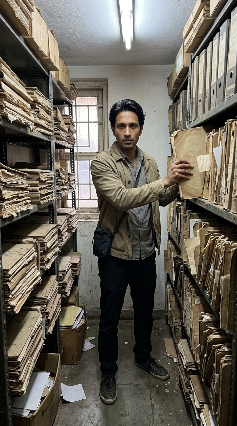 Scene from Nikhil Bhatt's story, season 1 episode 5: The Planted File