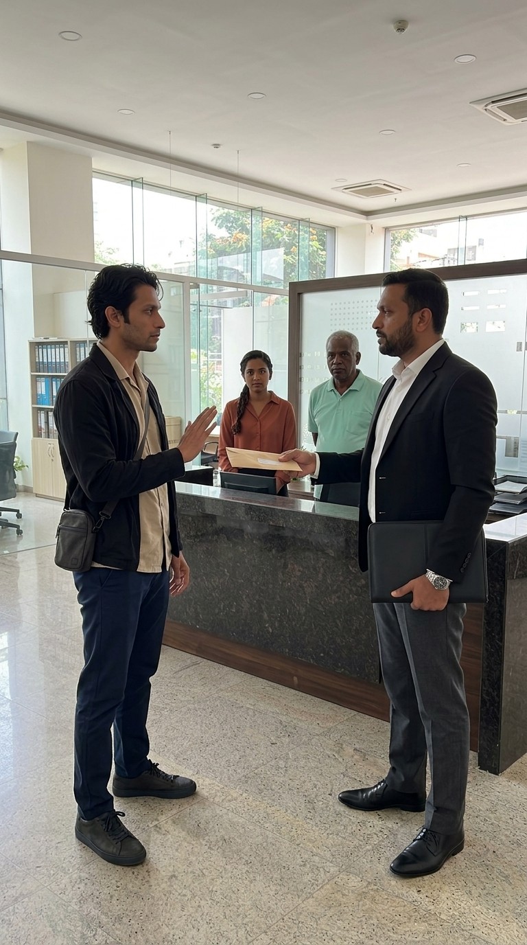 Scene from Nikhil Bhatt's story, season 1 episode 2: The Paid Silence