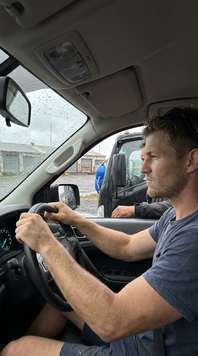 Scene from Mark Hayes's story, season 1 episode 7: Float Under the Wheel