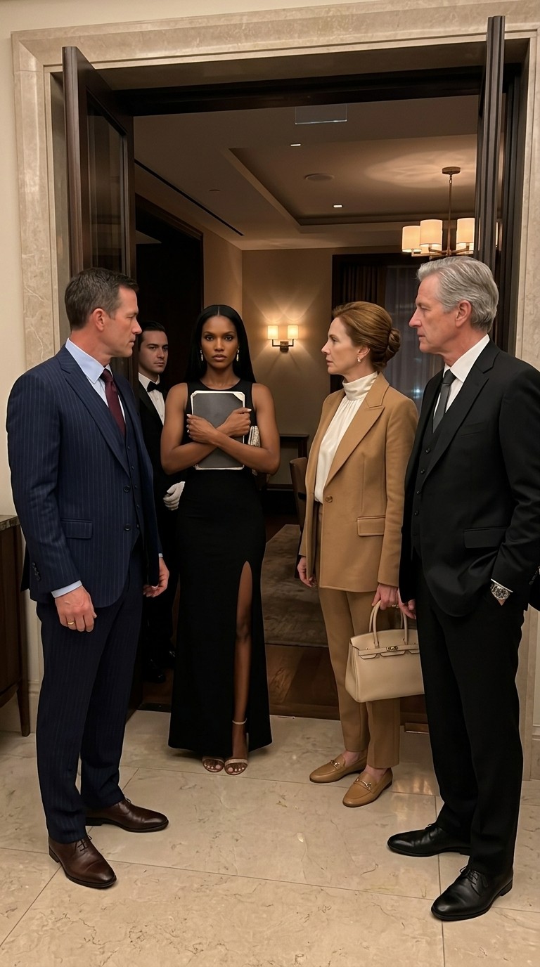 Scene from Amara Williams's story, season 1 episode 5: The Threat at Dinner