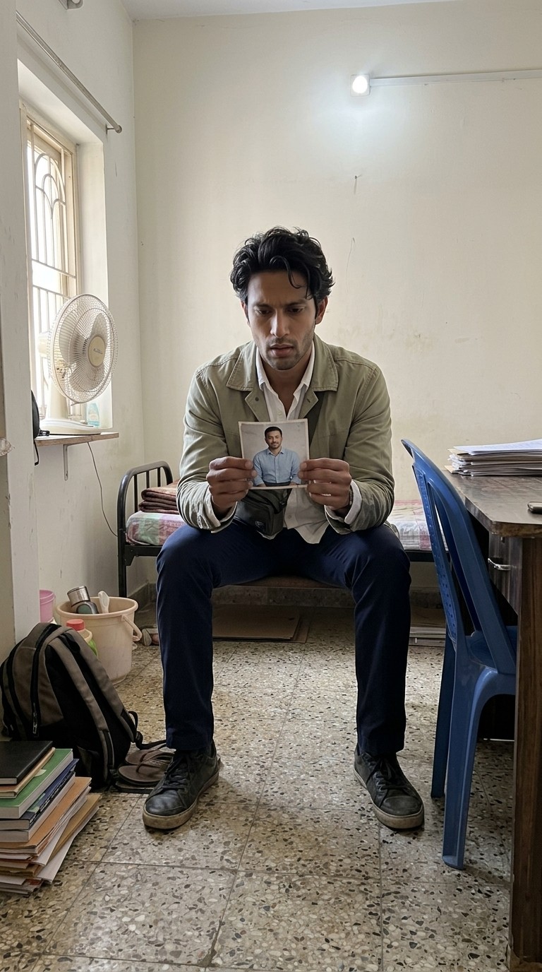 Scene from Nikhil Bhatt's story, season 1 episode 1: The Old Face